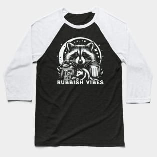 Rubbish Vibes Possum Raccoon Baseball T-Shirt